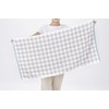 kosugizen Mini Bath Towel, Clair Checker, 19.7 x 39.4 inches