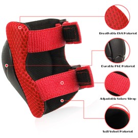S.K.L Knee Pads for Kids Protective Gear Knee and Elbow Pads with Wrist Guards 2-8 Years Toddler Boys Girls for Skating Cycling Balance Bike Rollerblading Scooter