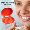 Retainer Case,Retainer Box,Magnetic Closure Portable Orthodontic Denture Case,Multifunctional Mouth Guard