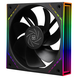 Thermalright TL-M12R CPU Fan 120mm Case Cooler Fan ARGB, 4pin PWM Connector Silent Computer Fan with S-FDB Bearing,Desktop Cooling Fan has Side ARGB Mirror Light Effect, Inverted Fan(TL-M12R)