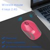 Mini Small Wireless Mouse,SUIJIEEN 2.4G Cute Mute Silent Mouse,Cordless Mini