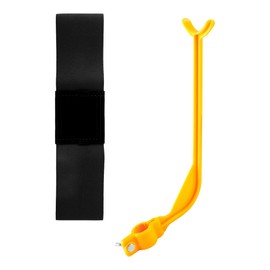 Lotsdonxia 2-Piece Golf Swing Trainer Set - Swing Plane Corrector & Wrist Alignment Aid for Beginners to Pros, Right Arm Stabiliser with Adjustable Bands