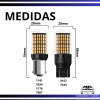 Par Focos 144 Led 3157 / 3156 Blanco / Rojo