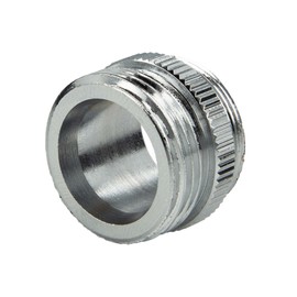 tecuro Adaptor for Fittings, M24 x 1 Male Thread x 3/4 Inch Male Thread, Brass, High-Gloss Chrome-Plated - 20091