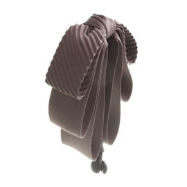 VINGTAINE H-935-BR-Cocoa BR Ribbon, Banana Clip, Satin, Thin M, Hair Clip, Hair Accessory