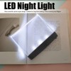 Flat Book Light for Reading in Bed at Night, Clear