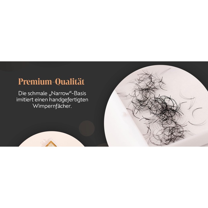WL Wonder Lashes Fertige Wimpernfächer 3D für Professionell 0,07 250