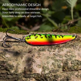 THKFISH Fishing Lures Fishing Spoons Fishing Bait Trout Lures Bass Lures Fishing Spoons Lures 1/8oz-5pcs