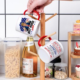 Cabtnca Christmas Birthday Gifts for Nurse Week Appreciation Gifts, Funny Trump Best Nurse Ever Mug for Women Men, 11Oz