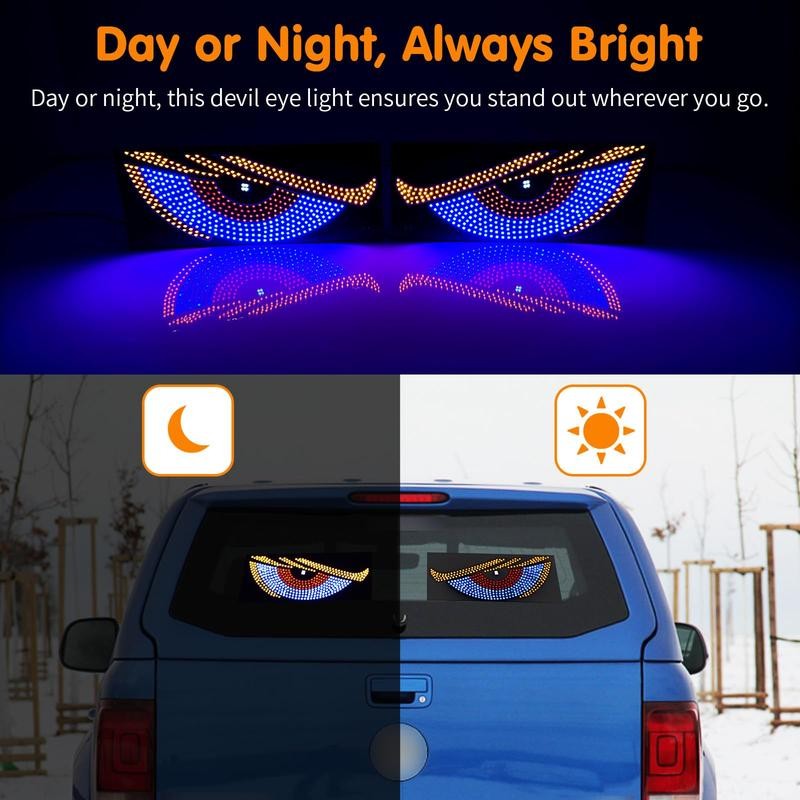 LED Devil's Eye Light for Car Truck Windshields 12 Modes