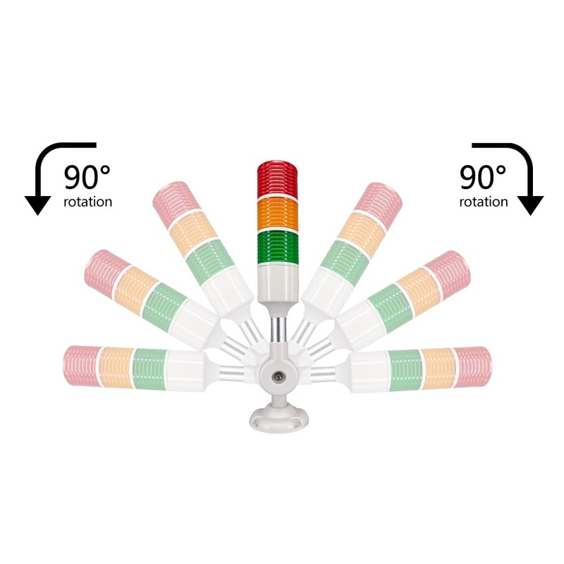 LED Warning Lights XUNDE Multi-Layer Industrial Signal Light 3 Colors