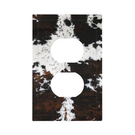 Western Farm Highland Cow 1 Gang Outlet Plate Covers Decorative Single Duplex Wall Plate Electrical Receptacle Light Switch Cover Art Faceplate Switchplate for Farmhouse Bedroom Living Room Decor