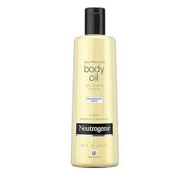 Neutrogena Fragrance-Free Lightweight Body Oil for Dry Skin, Sheer Moisturizer in Light Sesame Formula, 8.5 fl. oz