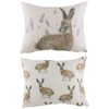 Evans Lichfield Standing Hare Cushion, Natural, Size 17"X13"
