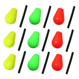 DGBRSM 15pcs Float Foam Tear Drop Strike Indicator Fly Fishing Strike Fly Fishing Bobber (Fluorescent Yellow x 5 + Red x 5 + Green x 5)