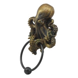 Pacific Giftware Deep Ocean Creature Octopus Kraken Warrior Decorative Resin Door Knocker Figurine