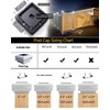 Solar Post Cap Lights 160Lumen, 4x4 Fence Post Caps Solar