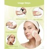 Waaqkid 50PCS Natural Loofah Sponge Pads for Washing Face, Exfoliating