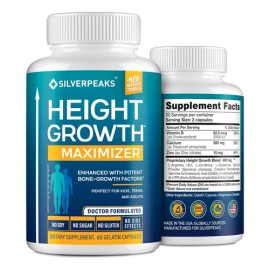 Suplemento Crecimiento Niños Adultos Altura Deseada 60caps Sabor Sin Sabor