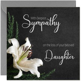 Daughter Bereavement Card - Deepest Sympathy on Losing Your Daughter Card, Sorry for your loss