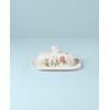 Lenox 893455 Butterfly Meadow Bunny Covered Butter Dish, Easter Serveware