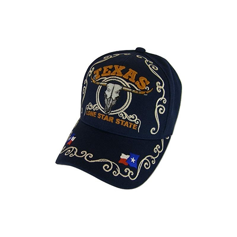 Texas Lone Star State Adjustable Baseball Cap with Flag and