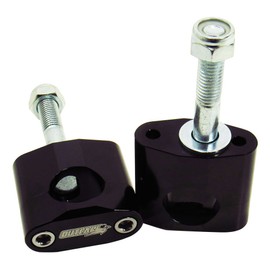 Outlaw Racing Universal Motorcycle Handlebar Risers Kit - CNC Handlebar Riser Mounting Clamp Adapter - 7/8" Standard - Black - Improves Posture - Adds Comfort-Motorcycle/Dirt Bike Accessories