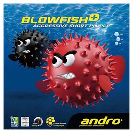 andro Table Tennis Tension Type Table Soft Rubber Blowfish Plus 112265 Red 2
