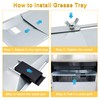 Hipoilk Grill Grease Tray Replacement for Nexgrill 720-0882A Evolution Infrared