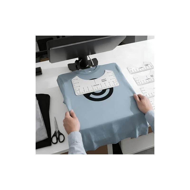Timotech Set 9 Piezas Regla para Camisetas y Guía de