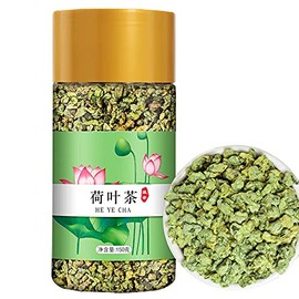 Lotus leaf tea 5.29 oz (150g) dried lotus leaf tea granules荷叶茶5.29盎司（150g）干荷叶茶颗粒