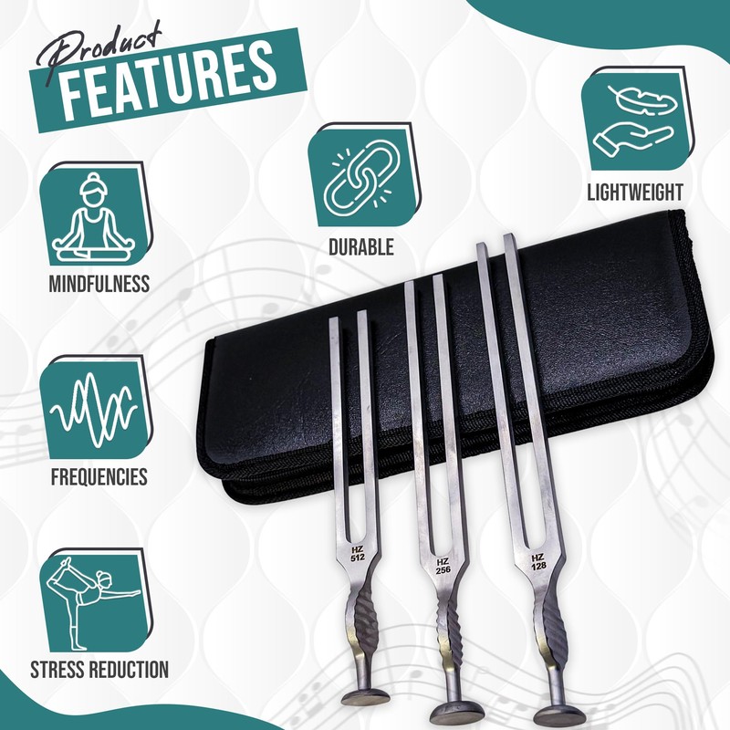NS crafts Gardiner Brown Healing Medical Tuning Fork Set C