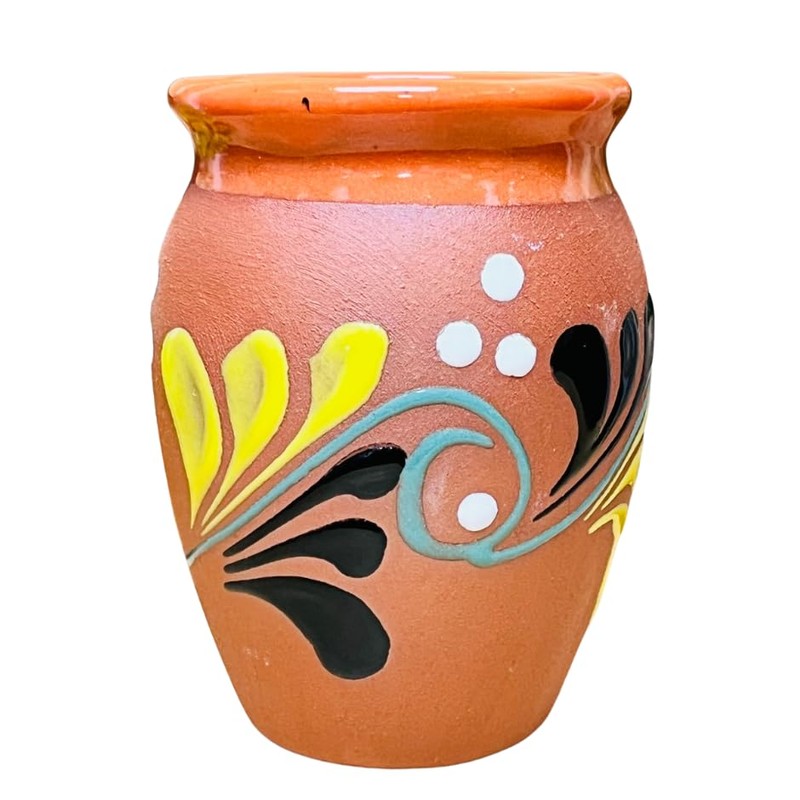 Set of 4 Catrina Cantarito Cup - Catrina Clay Cantarito