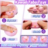 Taba Squishy 6Pcs Mini Kawaii Pig Squishies Sensory Toys, Fufu