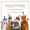 Alex Clark Happy Birthday From the Cats Foil Card