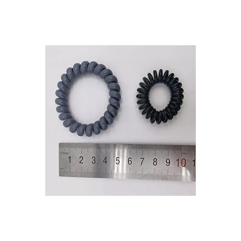 WECTORY Gomas Para El Pelo En Espiral De Plástico Wectory,