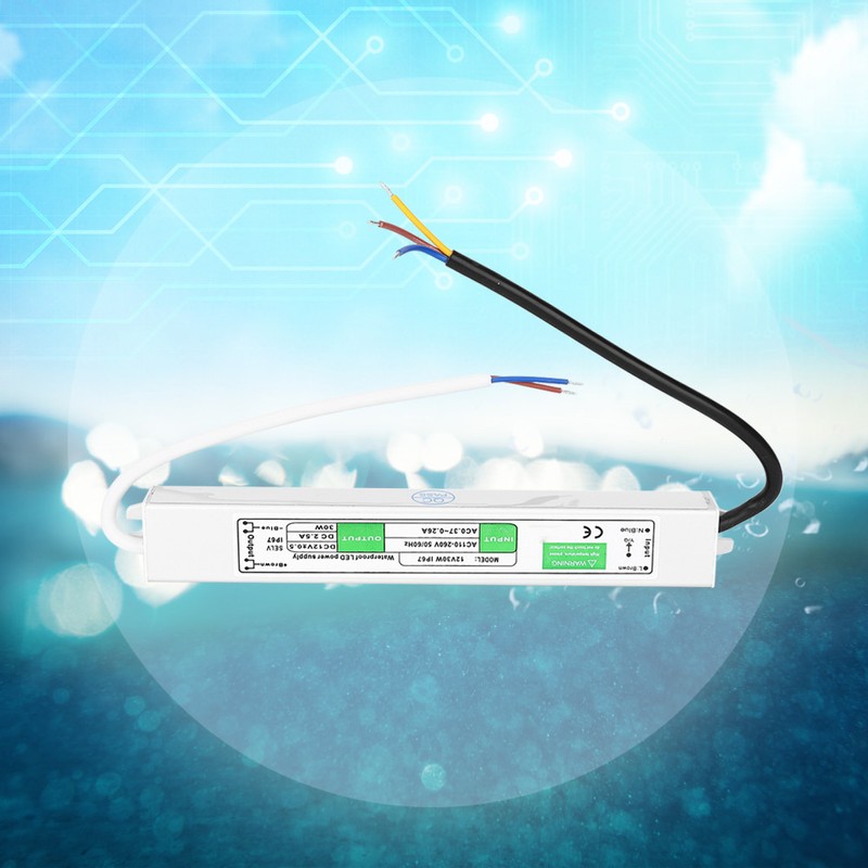 12V 30W LED Waterproof Switch Power Supply Outdoor Waterproof LED