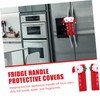 jojofuny 2pcs Decorative Fridge Handle Covers Christmas Theme Merry Christmas