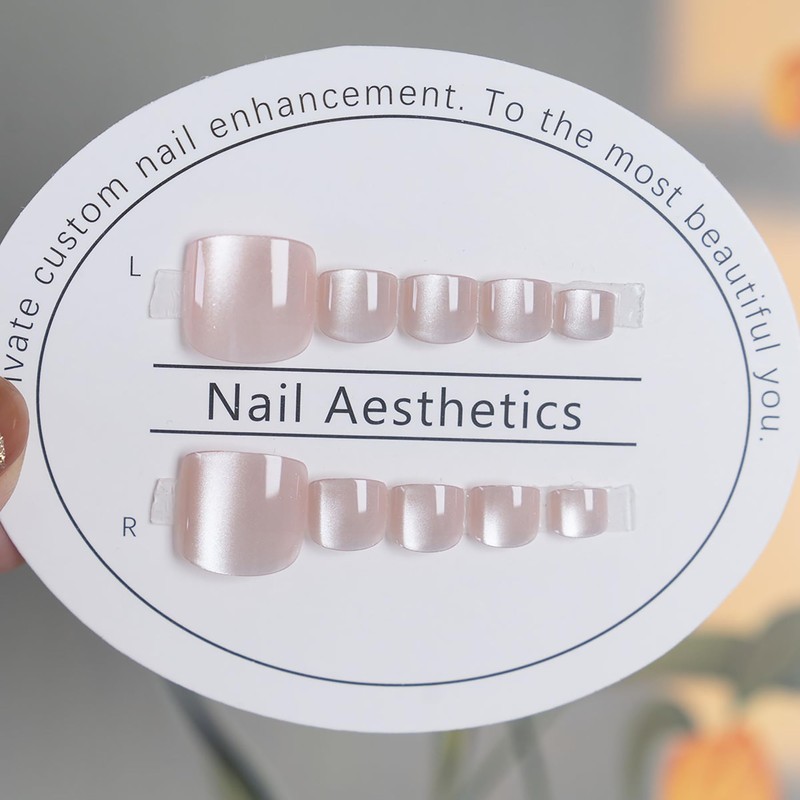 Nail Tips, 24 Pieces, Thumb Nail Seal, Foot False Nails,