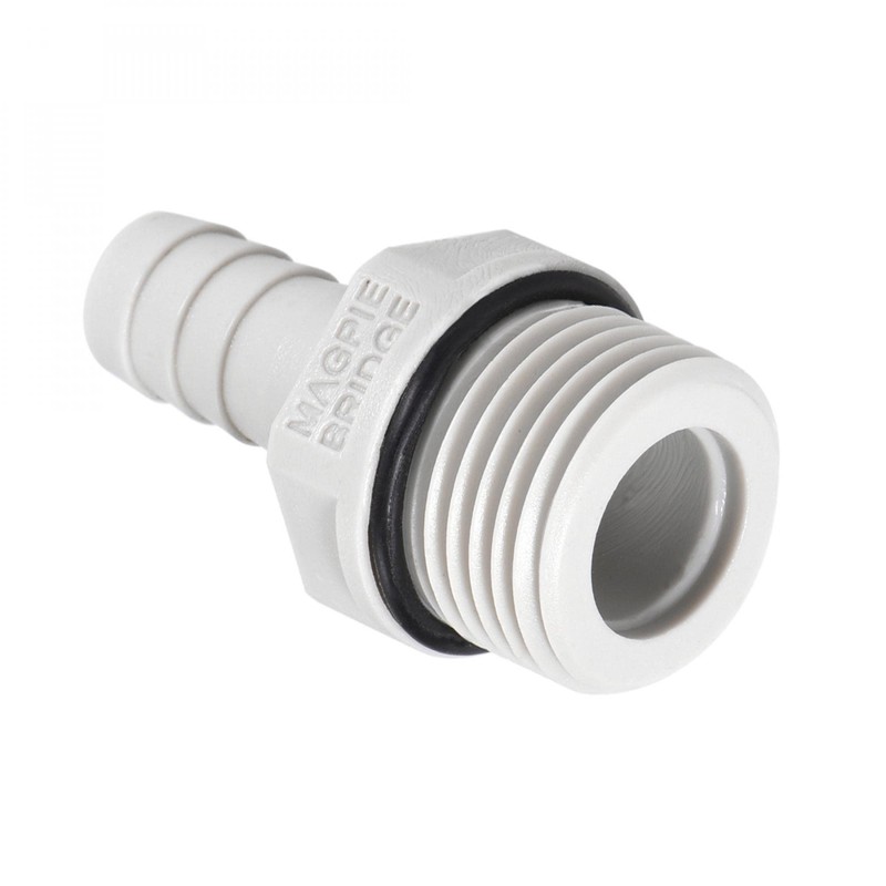 sourcing map PVC Barb Hose Fitting Connector Adapter 10mm or