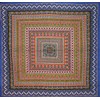 India Arts Geometric Pattern Square Cotton Tablecloth 70" x 70"