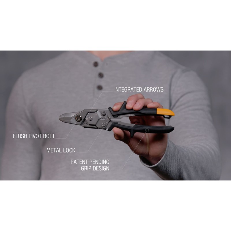 ToughBuilt - Bulldog Cut Aviation Snips - One Handed Lock