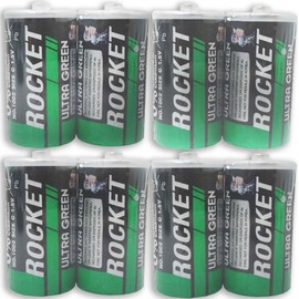 ToolUSA Rocket Brand | Heavy-Duty C Cell Batteries | 2-Piece Sets | Eco-Friendly Packaging | Pack of 4 Sets | Cadmium & Mercury Free | Essential Power Solution