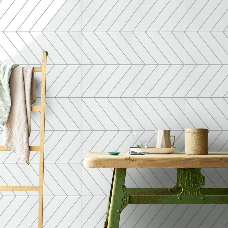 STICKGOO 10 Sheets Thicker Herringbone Peel and Stick Backsplash, 12.6”×9.7”