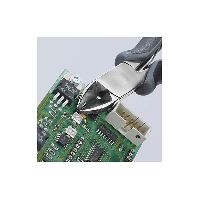 KNIPEX Tools 77 02 135 H ESD Electronics Diagonal Cutters,