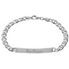 trendor Silver Men's Identity Bracelet 21 cm 35675 with Free