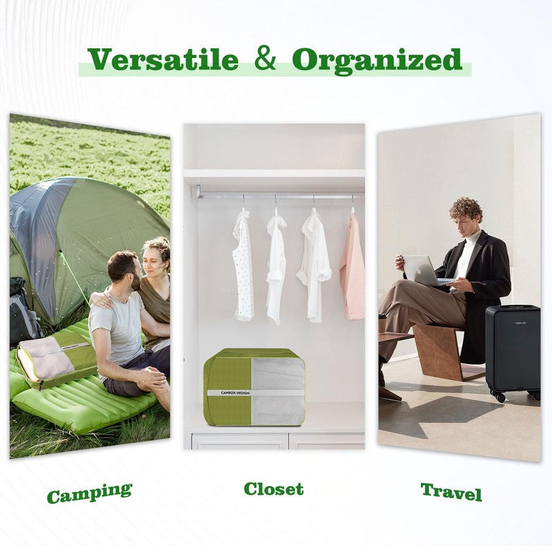 CANBOX Compression Packing Cube Set, Ultralight Expandable Suitcase Organiser Set,