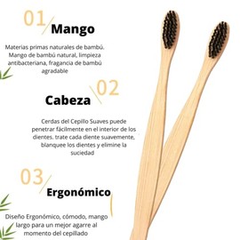 Set 100 Palillos Limpieza Bucal Limpiador de lengua, Raspador lengua Acero Inoxidable + 2 Cepillos Dientes Bambú Biodegradable