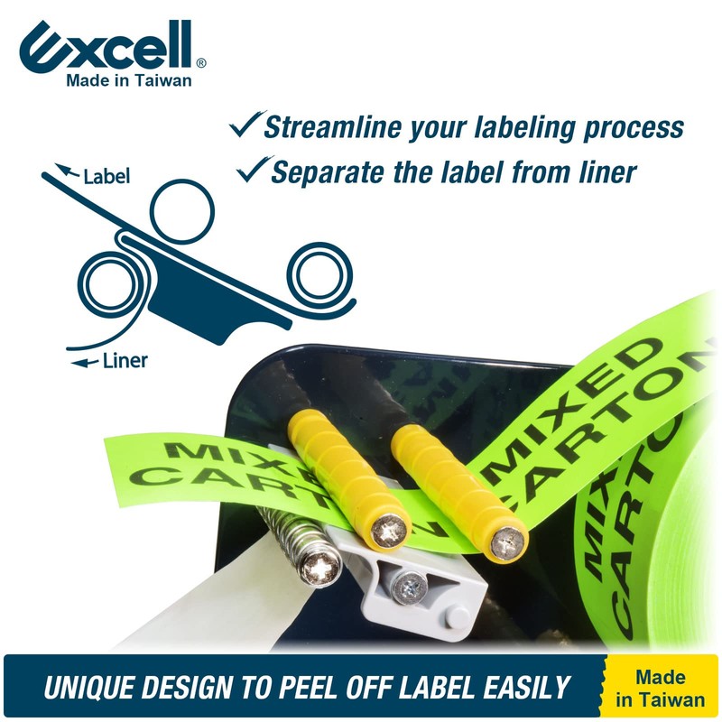 Excell Tabletop Label Dispenser (3" Wide, 3" Core) Shipping Label