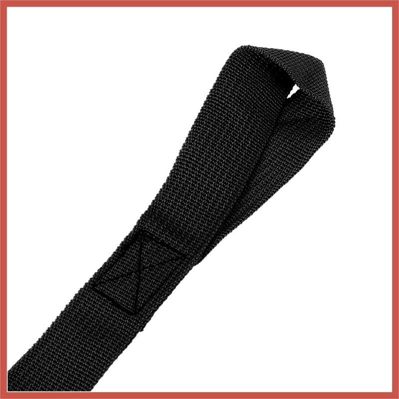 ACROPIX 6 PCS Black 2.5 x 20.5cm Cargo Belt Soft